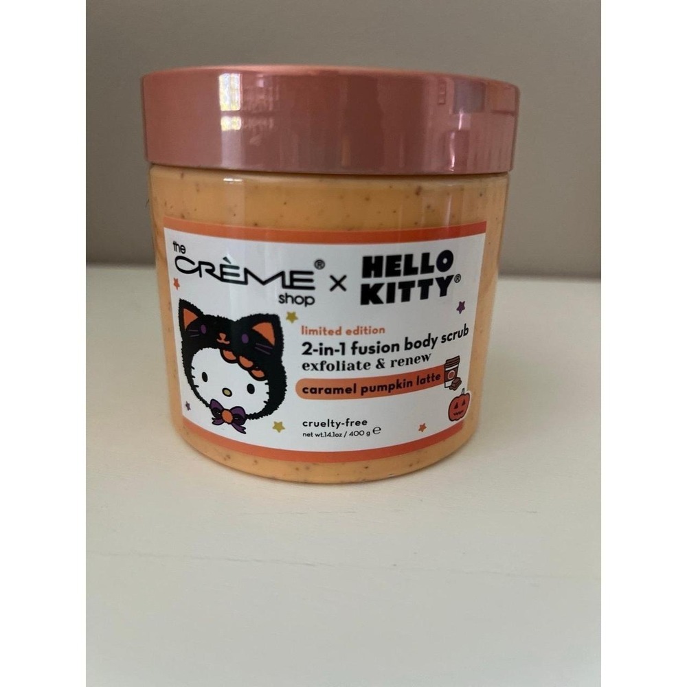 The Crème Shop x Hello Kitty 2-in-1 Fusion Body Scrub and Face Towel NEW - Picture 2 of 4